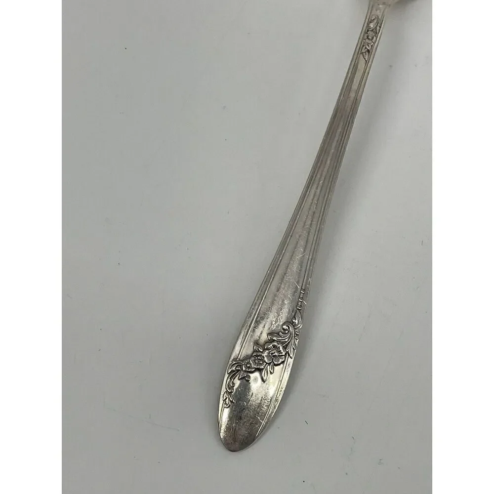 Oneida Tudor Plate Community Queen Bess Table Serving Spoon Silver Plate